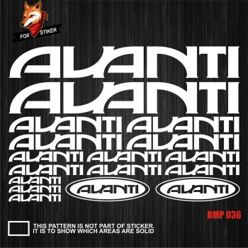 Bicycle Frame Decal Stickers Auanti 03